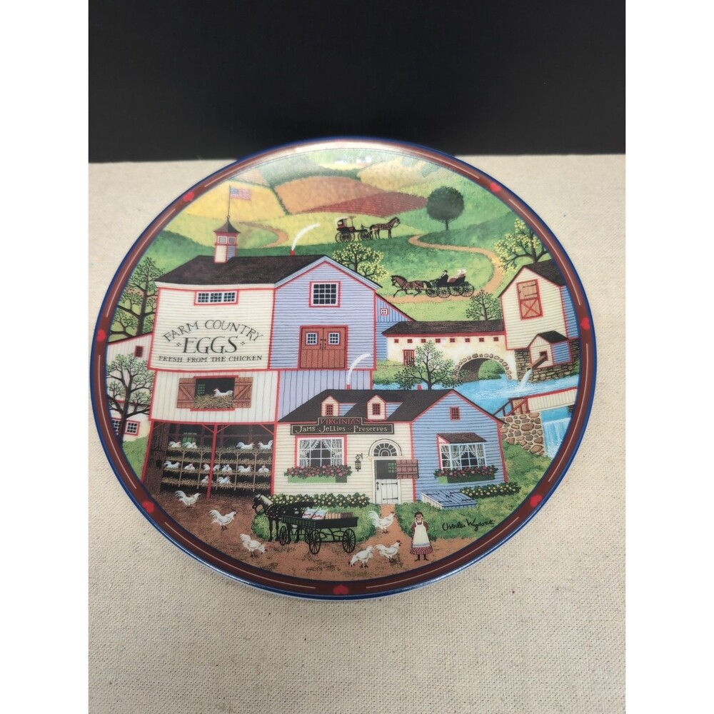 Virginia's Market by Charles Wysocki, 1993 Bradford Exchange Plate
